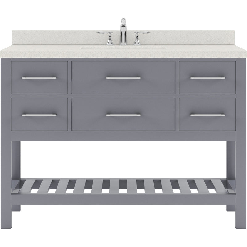 Modern Fittings Caroline Estate 48" Single Bath Vanity with Quartz Top and Square Sink