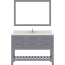 Modern Fittings Caroline Estate 48" Single Bath Vanity with Quartz Top and Square Sink