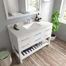 Modern Fittings Caroline Estate 48" Single Bath Vanity with Quartz Top and Square Sink