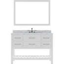 Modern Fittings Caroline Estate 48" Single Bath Vanity with Marble Top and Round Sink Faucet