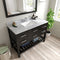 Modern Fittings Caroline Estate 48" Single Bath Vanity with Marble Top and Square Sink Faucet