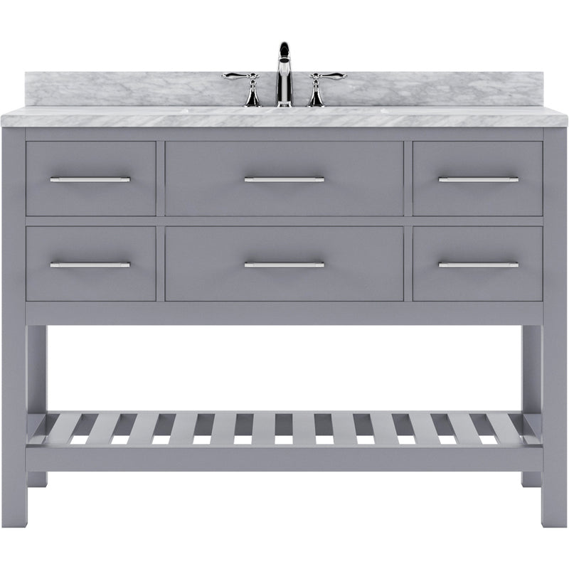 Modern Fittings Caroline Estate 48" Single Bath Vanity with Marble Top and Square Sink