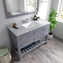 Modern Fittings Caroline Estate 48" Single Bath Vanity with Marble Top and Square Sink Faucet