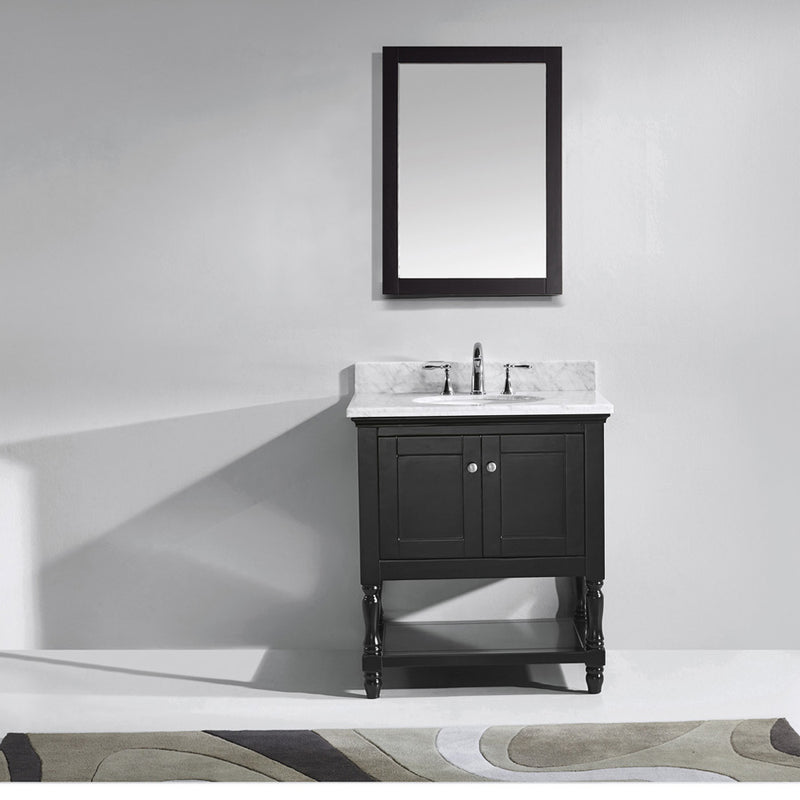 Modern Fittings Julianna 32" Single Bath Vanity with Marble Top and Round Sink Faucet