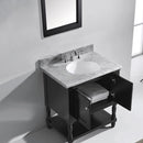 Modern Fittings Julianna 32" Single Bath Vanity with Marble Top and Round Sink