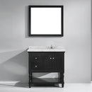 Modern Fittings Julianna 36" Single Bath Vanity with Cultured Marble Quartz Top and Square Sink