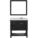 Modern Fittings Julianna 36" Single Bath Vanity with Cultured Marble Quartz Top and Square Sink