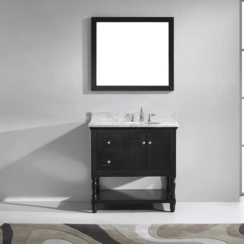 Modern Fittings Julianna 36" Single Bath Vanity with Marble Top and Round Sink