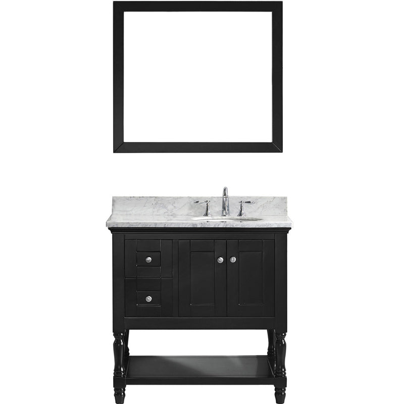 Modern Fittings Julianna 36" Single Bath Vanity with Marble Top and Round Sink