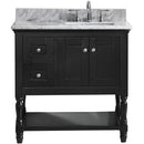 Modern Fittings Julianna 36" Single Bath Vanity with Marble Top and Square Sink Without Mirror