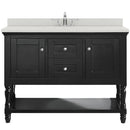 Modern Fittings Julianna 48" Single Bath Vanity with Dazzle Quartz Top and Square Sink