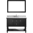 Modern Fittings Julianna 48" Single Bath Vanity in Espresso with Marble Top and Round Sink