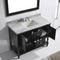 Modern Fittings Julianna 48" Single Bath Vanity in Espresso with Marble Top and Round Sink