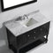 Modern Fittings Julianna 48" Single Bath Vanity in Espresso with Marble Top and Round Sink