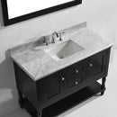 Modern Fittings Julianna 48" Single Bath Vanity with Marble Top and Round Sink Faucet