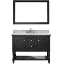 Modern Fittings Julianna 48" Single Bath Vanity in Espresso with Marble Top and Round Sink