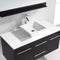 Modern Fittings Marsala 48" Single Bath Vanity with Engineered Stone Top and Square Sink Nickel Faucet