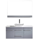 Modern Fittings Marsala 48" Single Bath Vanity with Engineered Stone Top and Square Sink