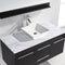 Modern Fittings Marsala 48" Single Bath Vanity with Italian Carrara Marble Top and Square Sink