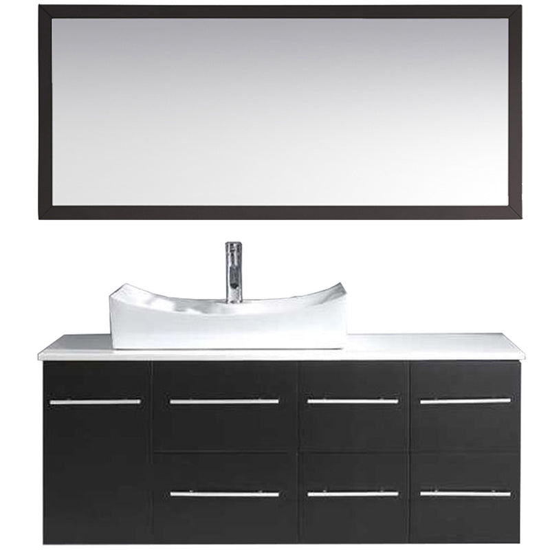 Modern Fittings Ceanna 53.5" Single Bath Vanity with Engineered Stone Top and Square Sink