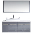 Modern Fittings Ceanna 53.5" Single Bath Vanity with Engineered Stone Top and Square Sink