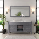 Modern Fittings Ava 61" Single Bath Vanity with Engineered Stone Top and Round Sink