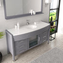 Modern Fittings Ava 61" Single Bath Vanity with Engineered Stone Top and Round Sink