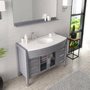 Modern Fittings Ava 48" Single Bath Vanity with Engineered Stone Top and Round Sink