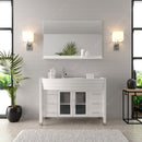 Modern Fittings Ava 48" Single Bath Vanity with Engineered Stone Top and Round Sink