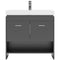 Modern Fittings Gloria 36" Single Bath Vanity with Ceramic Top and Integrated Square Sink