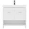 Modern Fittings Gloria 36" Single Bath Vanity with Ceramic Top and Integrated Square Sink