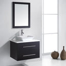 Modern Fittings Marsala 29" Single Bath Vanity with Engineered Stone Top and Square Sink Nickel Faucet