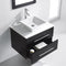 Modern Fittings Marsala 29" Single Bath Vanity with Engineered Stone Top and Square Sink