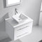 Modern Fittings Marsala 29" Single Bath Vanity with Engineered Stone Top and Square Sink