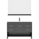 Modern Fittings Gloria 48" Single Bath Vanity with Ceramic Top and Integrated Square Sink