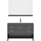 Modern Fittings Gloria 48" Single Bath Vanity with Ceramic Top and Integrated Square Sink