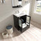 Modern Fittings Zola 24" Single Bath Vanity with Ceramic Top and Integrated Square Sink