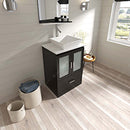 Modern Fittings Zola 24" Single Bath Vanity with Engineered Stone Top and Square Sink