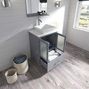 Modern Fittings Zola 24" Single Bath Vanity with Engineered Stone Top and Square Sink