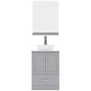 Modern Fittings Zola 24" Single Bath Vanity with Engineered Stone Top and Square Sink