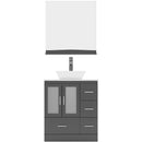 Modern Fittings Zola 30" Single Bath Vanity with Engineered Stone Top and Square Sink Faucet