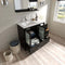 Modern Fittings Zola 36" Single Bath Vanity with Ceramic Top and Integrated Square Sink