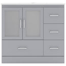 Modern Fittings Zola 36" Single Cabinet in Gray Vanity