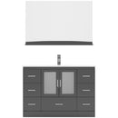 Modern Fittings Zola 48" Single Bath Vanity with Ceramic Top and Integrated Square Sink