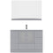 Modern Fittings Zola 48" Single Bath Vanity with Ceramic Top and Integrated Square Sink