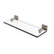 Allied Brass Montero Collection 16 Inch Glass Vanity Shelf with Beveled Edges MT-1-16-PEW