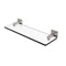 Allied Brass Montero Collection 16 Inch Glass Vanity Shelf with Beveled Edges MT-1-16-SN