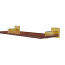 Allied Brass Montero Collection 16 Inch Solid IPE Ironwood Shelf MT-1-16-IRW-PB