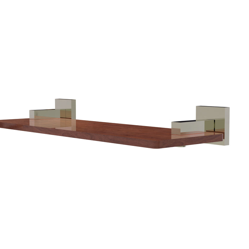 Allied Brass Montero Collection 16 Inch Solid IPE Ironwood Shelf MT-1-16-IRW-PNI