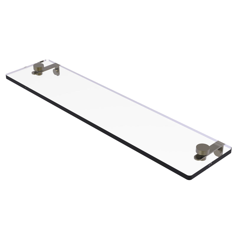 Allied Brass Montero Collection 22 Inch Glass Vanity Shelf with Beveled Edges MT-1-22-ABR